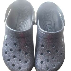 Croc Navy Glitter Size 10